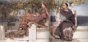 Alma-Tadema, Sir Lawrence The Conversion of Paula by Saint Jerome (mk23) Sweden oil painting artist